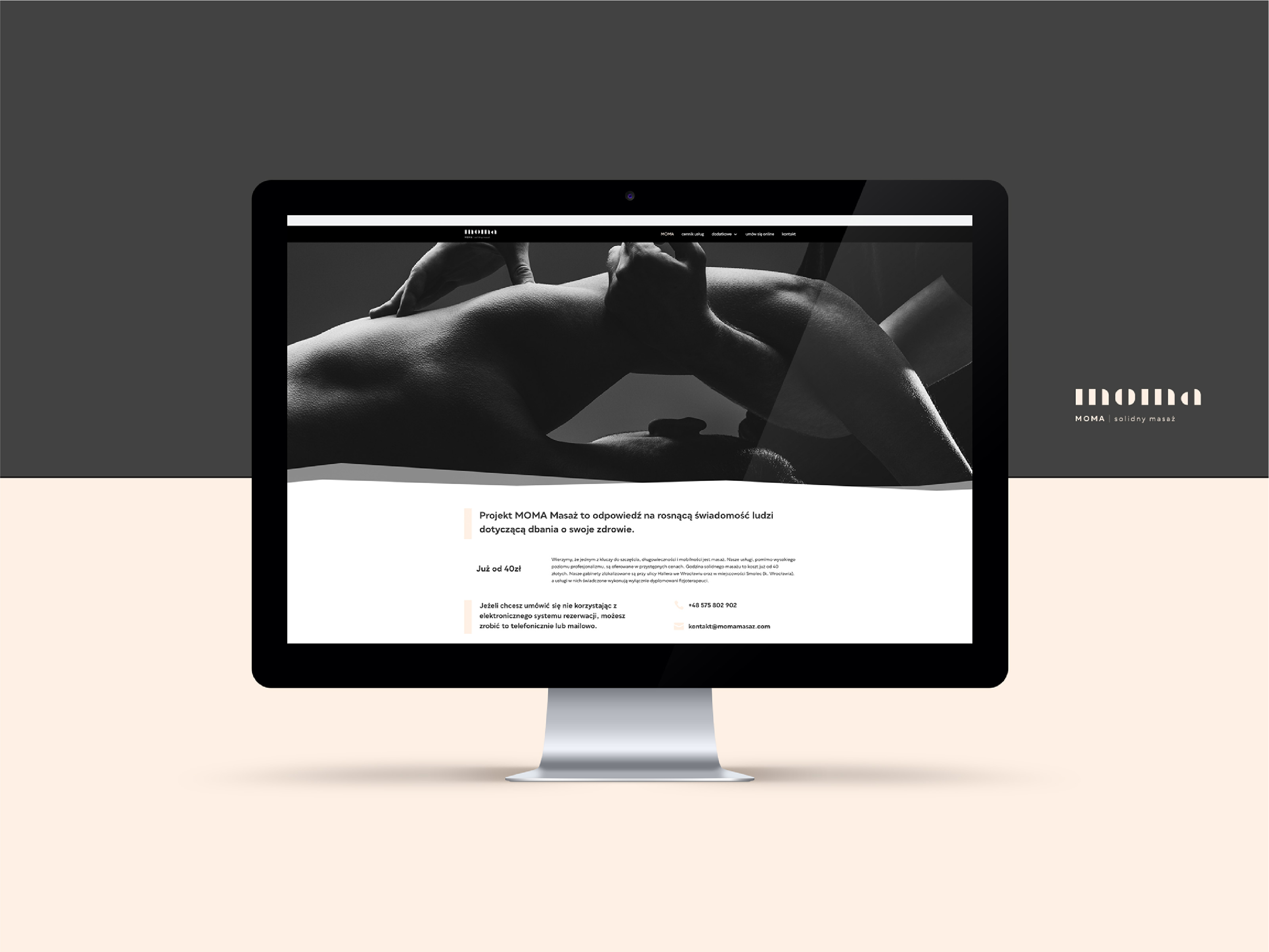 Moma widok strony www