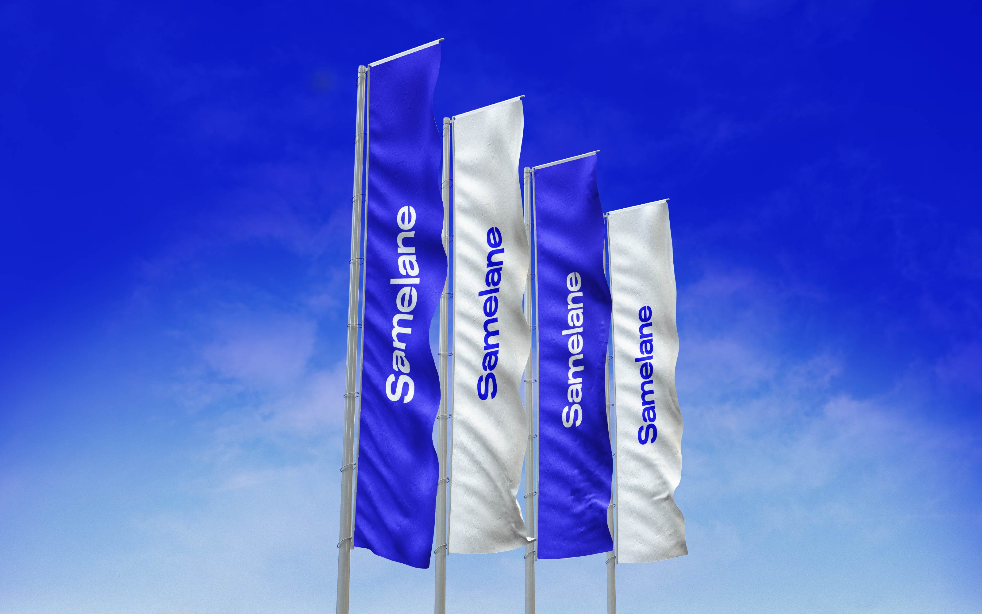 Samelane flaga reklamowa z logo