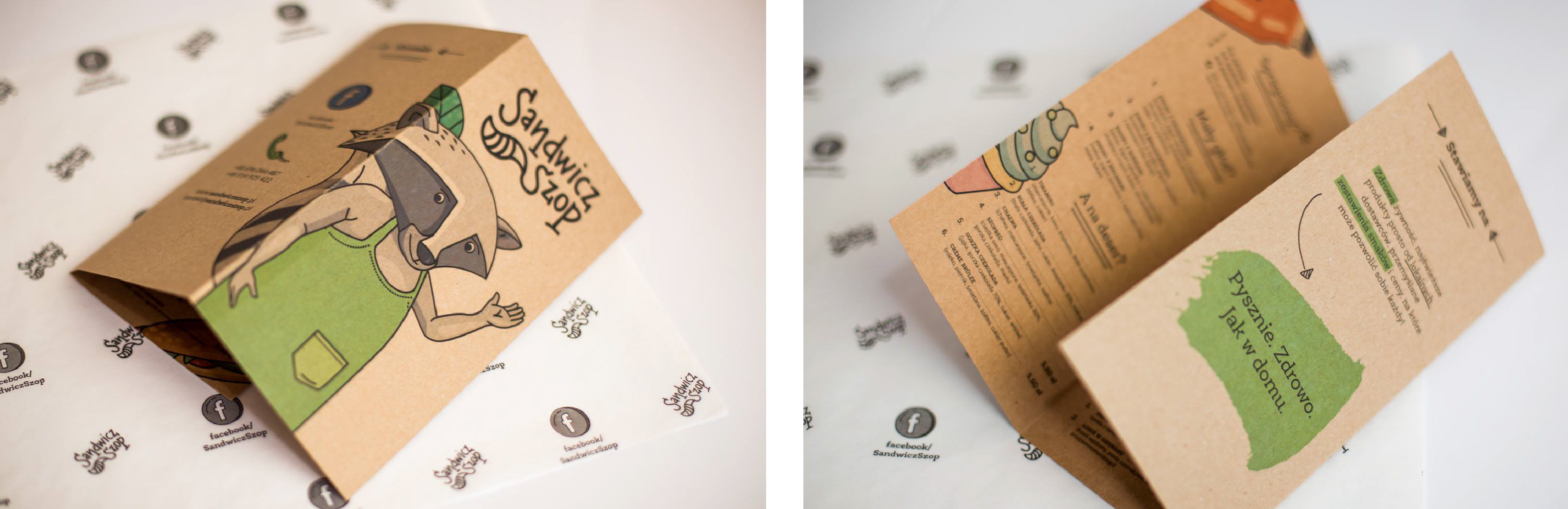 Sandwicz Szop ulotka menu