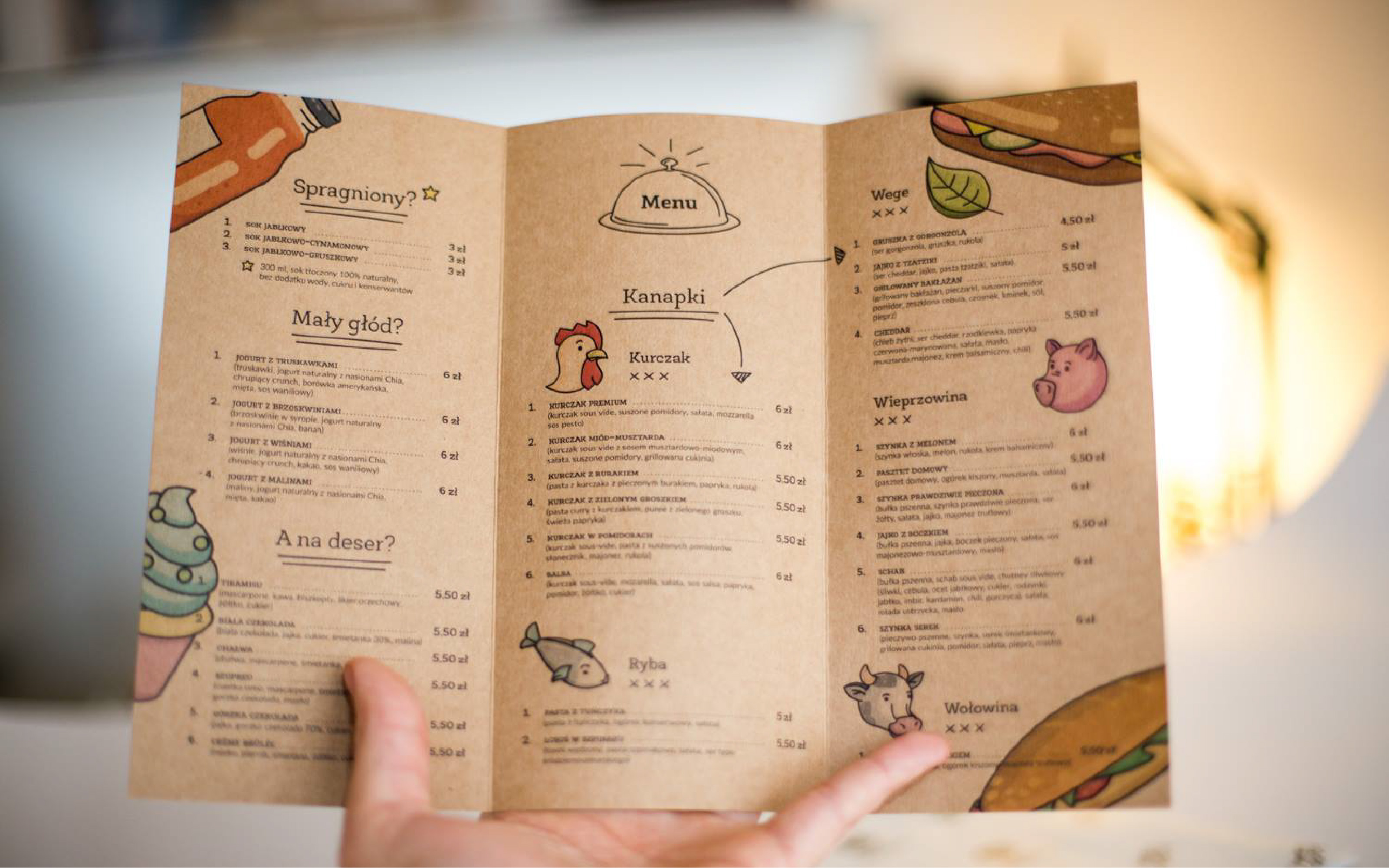 Sandwiczshop menu ulotka 2