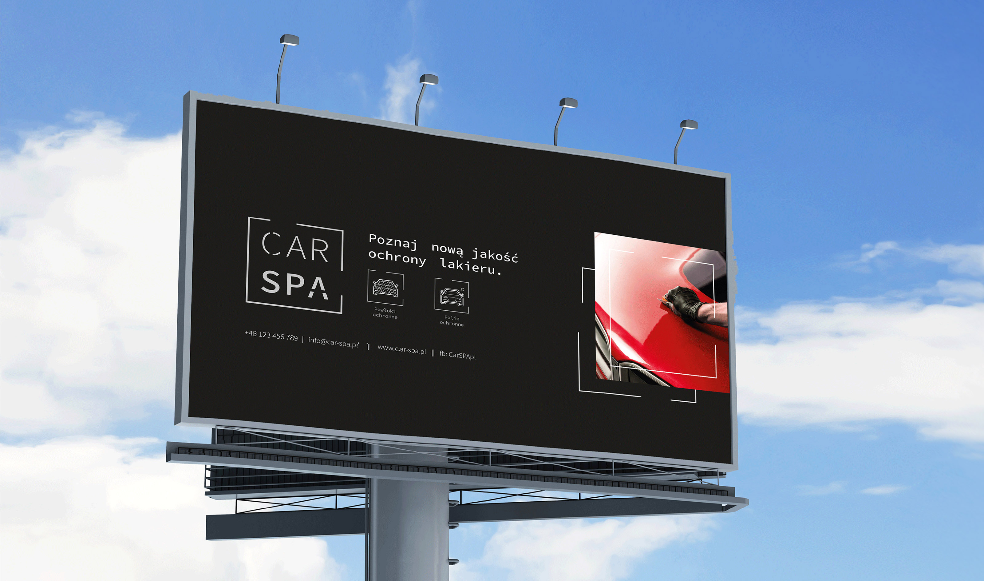 Car Spa billboard