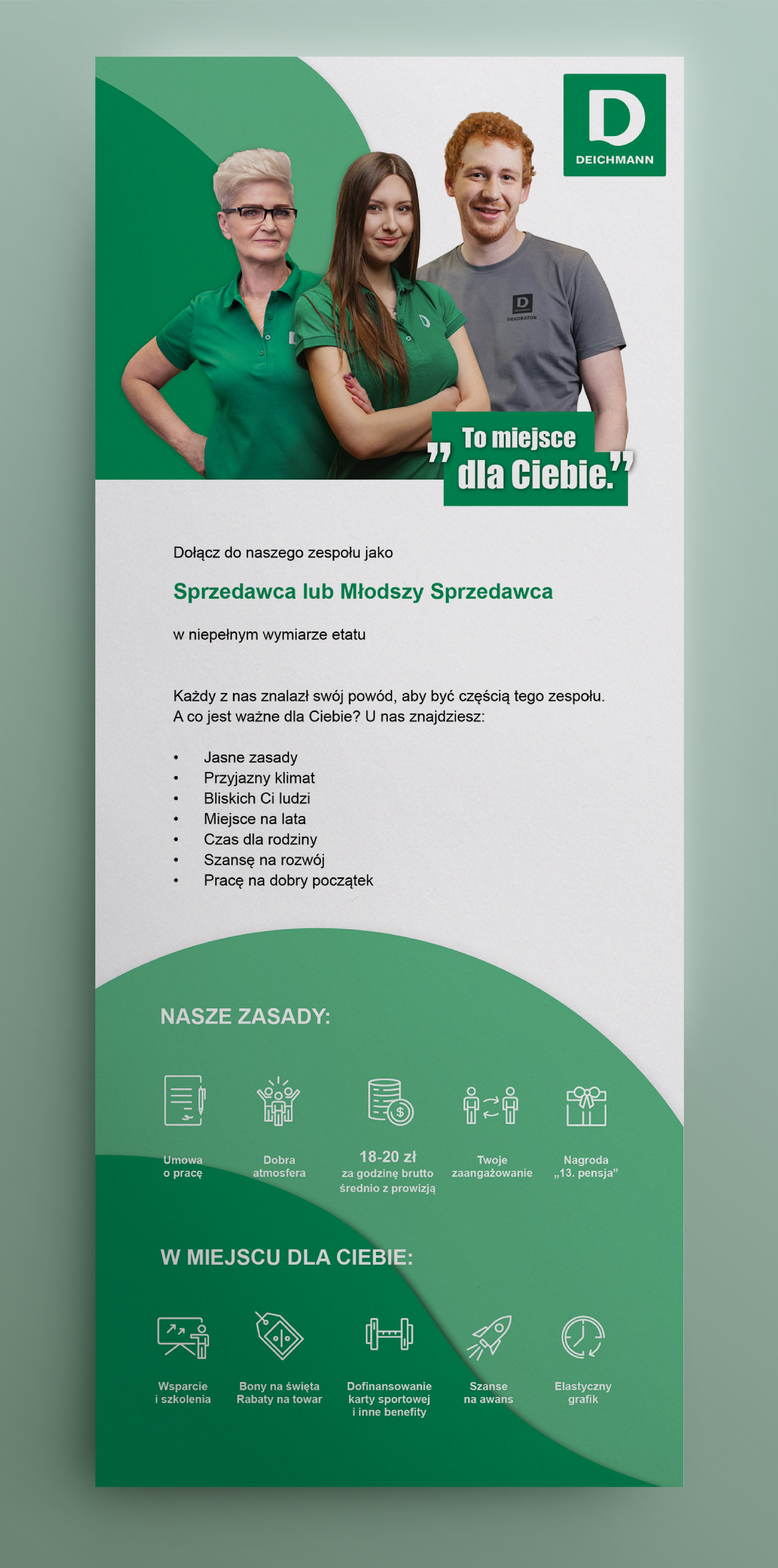 Deichmann - ulotka rekrutacja
