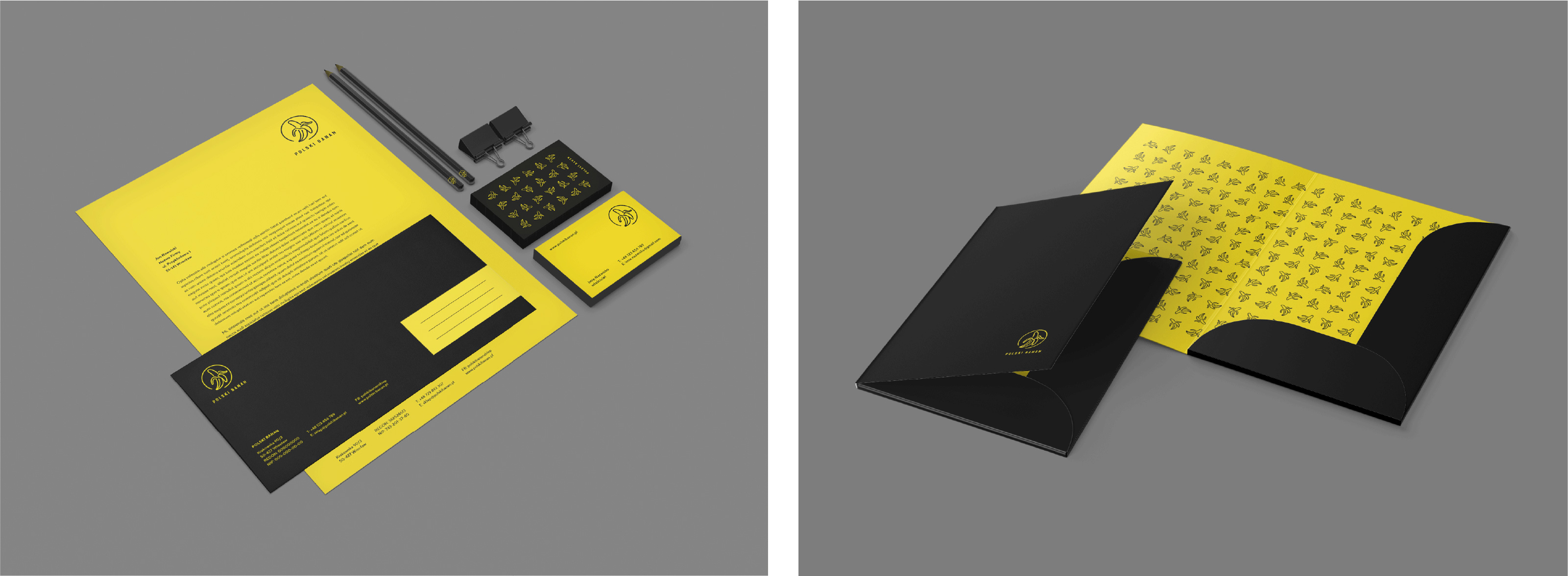 Polski Banan materiały biurowe, teczka