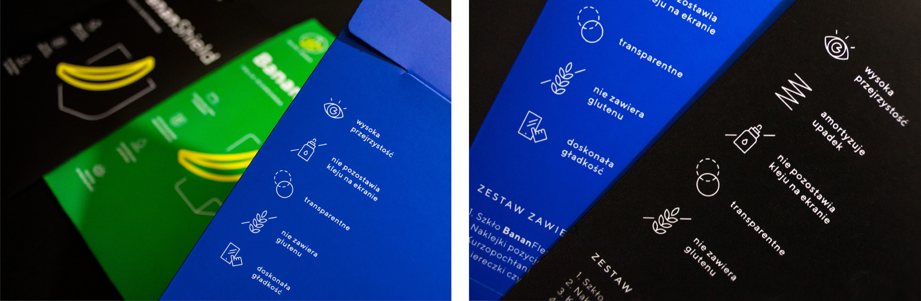 Polski Banan opakowania z ikonografią